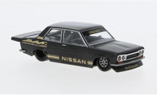 Diecast model cars Datsun 510 tuning Pro Street black 1/64 Mini GT