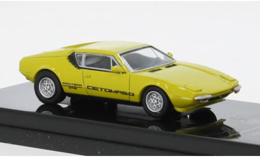 Diecast model cars De Tomaso Pantera Coupe yellow 1/64 Para64