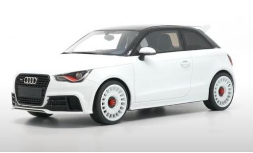 Diecast model cars Audi A1 quattro metallic white/black 2012 1/18 DNA Collectibles