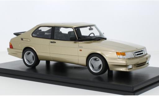 Diecast model cars Saab 900 Turbo T16 flux d'air metallise beige 1988 1/18 DNA Collectibles