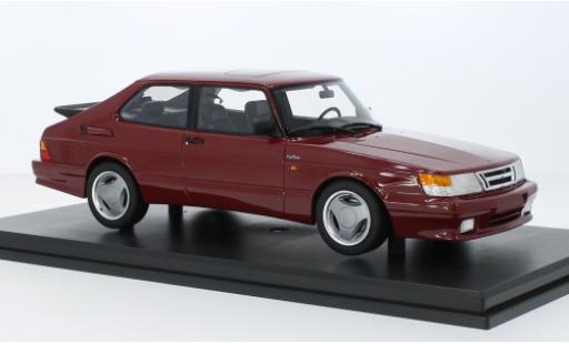 Diecast model cars Saab 900 Turbo T16 flux d'air metallise red 1988 1/18 DNA Collectibles