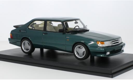 Diecast model cars Saab 900 Turbo T16 flux d'air metallise green 1988 1/18 DNA Collectibles