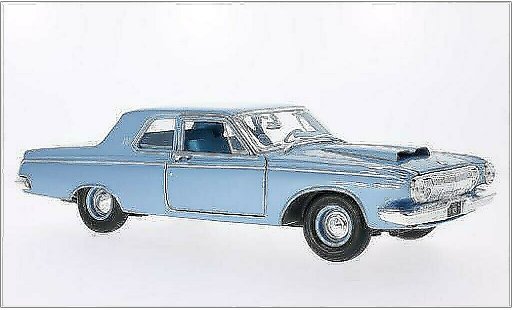Dodge 330 Berline 1/18 Maisto metallic blue 1963 diecast model cars