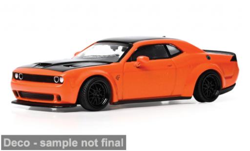 Diecast model cars Dodge Challenger SRT Hellcat orange/black 2019 1/64 IXO America