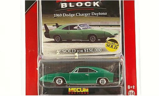 Dodge Charger Daytona 1/64 Greenlight green 1969 diecast model cars
