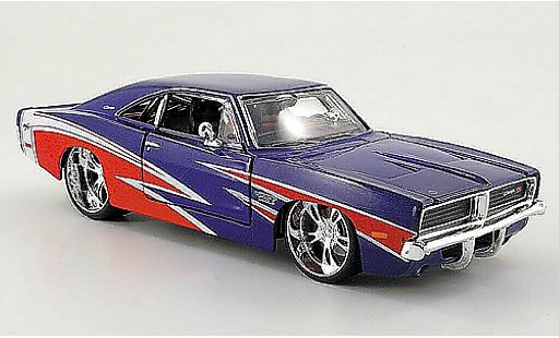 Dodge Charger tuning 1/24 Maisto R/T blue/red Tuningversion 1969 diecast model cars