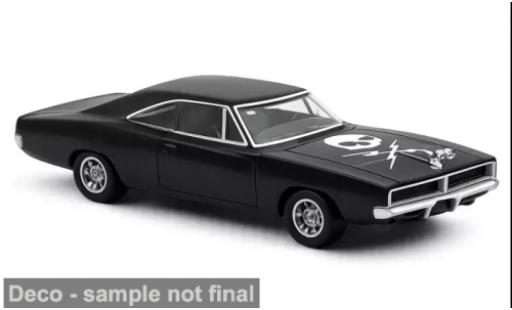 Diecast model cars Dodge Charger Coupe black 1969 1/43 Norev