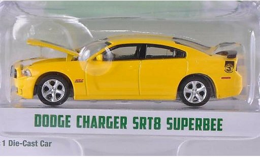 Dodge Charger SRT 1/64 Greenlight SRT8 SuperBee yellow/black 2012 diecast model cars