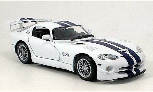 Dodge Viper Roadster 1/18 Maisto GT2 blue-white diecast model cars