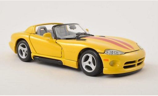 Dodge Viper RT 10 1/24 Burago / yellow/red diecast model cars