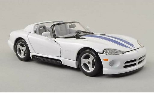 Dodge Viper RT 10 1/24 Burago / white/blue diecast model cars