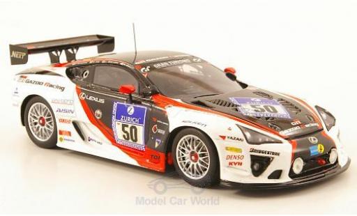 Diecast model cars Lexus LFA Gazoo Racing No.50 24h N&Atilde;&frac14;rburgring 2010 T.Kinoshita/A.Iida/J.Wakisaka/K.Oshima 1/43 Ebbro