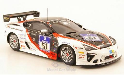 Diecast model cars Lexus LFA Gazoo Racing No.51 24h N&Atilde;&frac14;rburgring 2010 A.Hahne/J.Krumbach/A.Lotterer 1/43 Ebbro