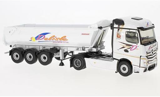 Diecast model cars Mercedes Actros Base 2 Benne Transports Delisle sans Vitrine 1/43 Eligor