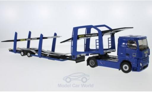Diecast model cars Mercedes Actros Base 2 blue GEFCO Partners Autotransporter 1/43 Eligor