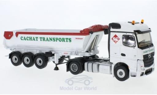 Diecast model cars Mercedes Actros Base 2 Cachat Rundmulden-Sattelzug 1/43 Eligor