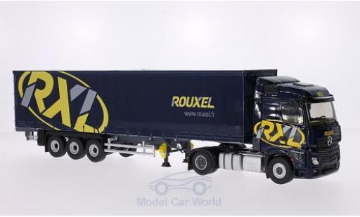 Diecast model cars Mercedes Actros Base 2 Rouxel Gardinenplanensattelzug 1/43 Eligor