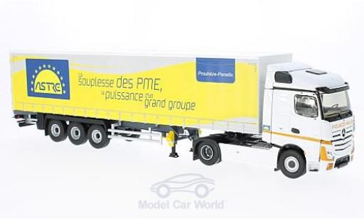 Diecast model cars Mercedes Actros Base 2 Tautliner Astre without Vitrine 1/43 Eligor