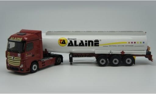 Diecast model cars Mercedes Actros Base 5 Groupe Alaine Tanksatelzug 1/43 Eligor