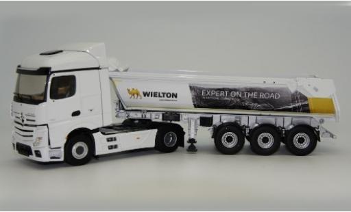 Diecast model cars Mercedes Actros Streamspace 2 Wielton Kippmulden-Sattelzug 1/43 Eligor
