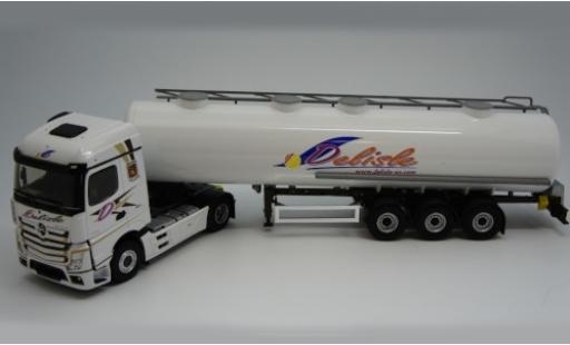 Diecast model cars Mercedes Actros Streamspace 5 Transports Delisle Tank-Sattelzug 1/43 Eligor