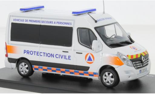 Diecast model cars Renault Master Kasten van Premiers Secours - Protection Civile 2014 1/43 Eligor