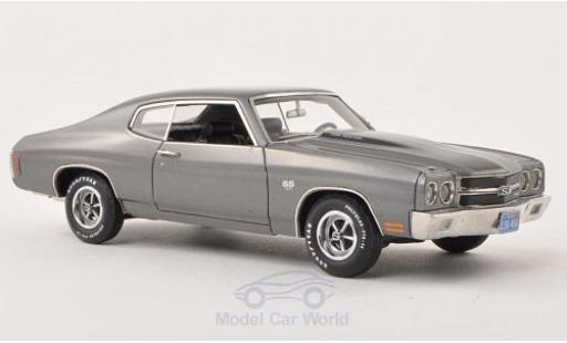 Diecast model cars Chevrolet Chevelle SS 454 metallic grey/matt-black 1970 1/43 Ertl