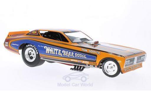 Diecast model cars Dodge Charger 1971 Funny Car White Bear NHRA J.Perkl 1/18 Ertl