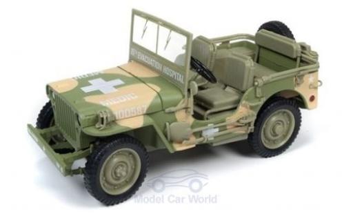 Diecast model cars Jeep Willys Militaire MB olive 1941 Sanit&Atilde;&curren;ter 1/18 Ertl