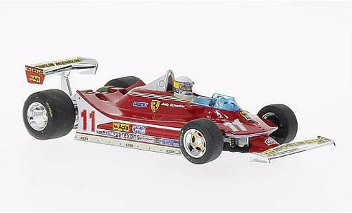Ferrari 312 T4 1/43 Brumm No.11 with Fahrerfigur GP Italien 1979 diecast model cars
