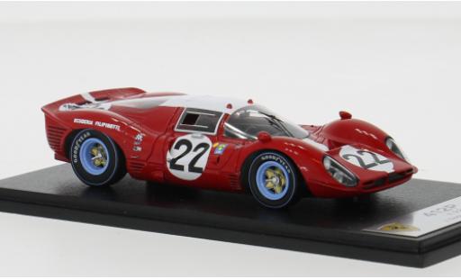 Diecast model cars Ferrari 412 course P 24h Le Mans 1967 #22 J.Guichet/H.M&Atilde;&frac14;ller 1/43 Look Smart