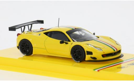 Diecast model cars Ferrari 458 Italia GT3 yellow/Dekor 1/64 Tarmac Works