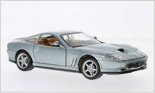 Ferrari 550 Maranello 1/24 Burago metallic grey diecast model cars