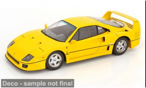Diecast model cars Ferrari F40 Coupe yellow 1987 1/12 KK Scale