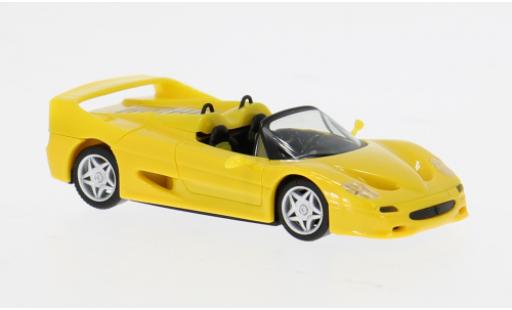 Diecast model cars Ferrari F50 Spider yellow 1/87 Herpa