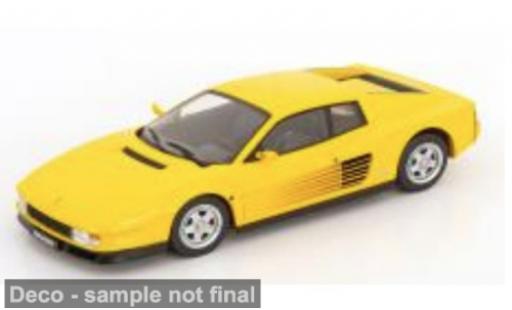 Diecast model cars Ferrari Testarossa Coupe yellow 1986 1/18 KK Scale