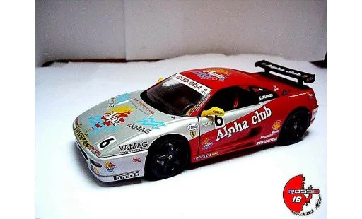 Ferrari F355 Berlinetta 1/18 Hot Wheels Saloon challenge #6 c.colombo diecast model cars