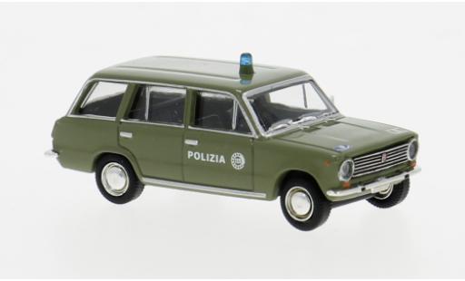 Diecast model cars Fiat 124 Familiare 1966 Polizia 1/87 Brekina