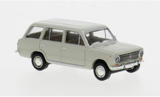 Diecast model cars Fiat 124 Familiare grey 1966 1/87 Brekina