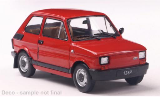 Diecast model cars Fiat 126 126P p red 1/24 WhiteBox