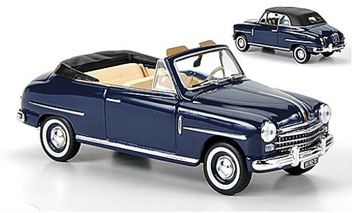 Fiat 1400 Cabriolet 1/43 Norev Convertible blue 1950 diecast model cars