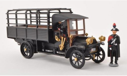 Fiat 18 Pritsche 1/43 Rio BL flatbed Carabinieri matt-black diecast model cars