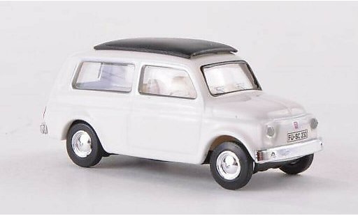 Fiat 500 Giardiniera 1/87 Schuco Giardinera white diecast model cars