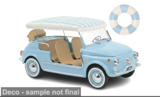 Diecast model cars Fiat 500 Jolly blue 1965 1/18 Norev