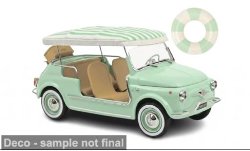 Diecast model cars Fiat 500 Jolly green 1965 1/18 Norev