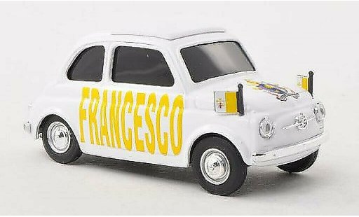 Fiat 500 Classique 1/43 Brumm Papa Francesco diecast model cars