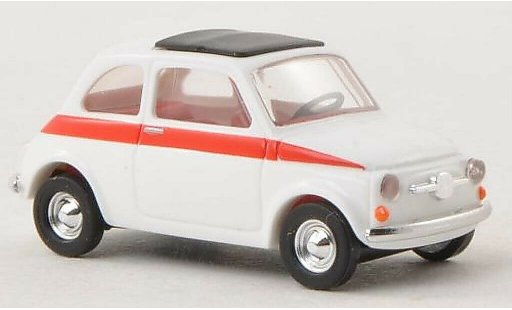 Fiat 500 Sport 1/87 Busch white 1965 diecast model cars