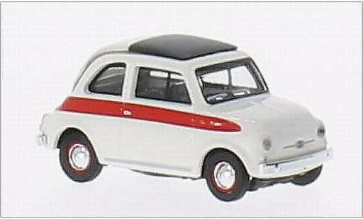 Fiat 500 Sport 1/87 Schuco white/red diecast model cars