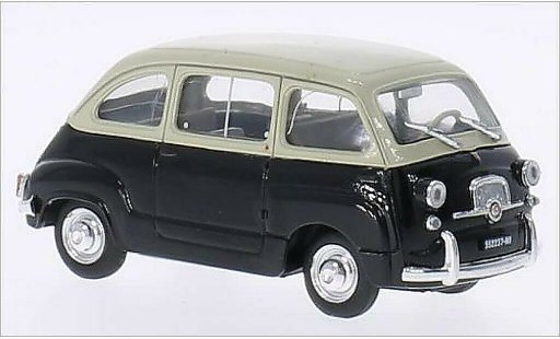 Fiat 600 Multipla 1/43 Brumm D beige/black 1960 diecast model cars