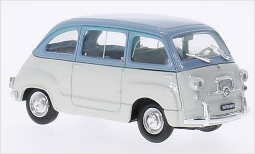 Fiat 600 Multipla 1/43 Brumm D grey/blue 1960 diecast model cars